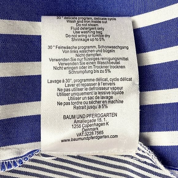 Baum und Pferdgarten Aiko Mixed Stripe Organic Cotton Midi Dress, 8 - Picture 13 of 13